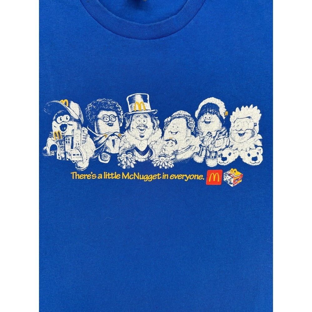 McDonalds x Kerwin Frost McNugget Buddies Blue Graphic T-Shirt Mens Medium 2023